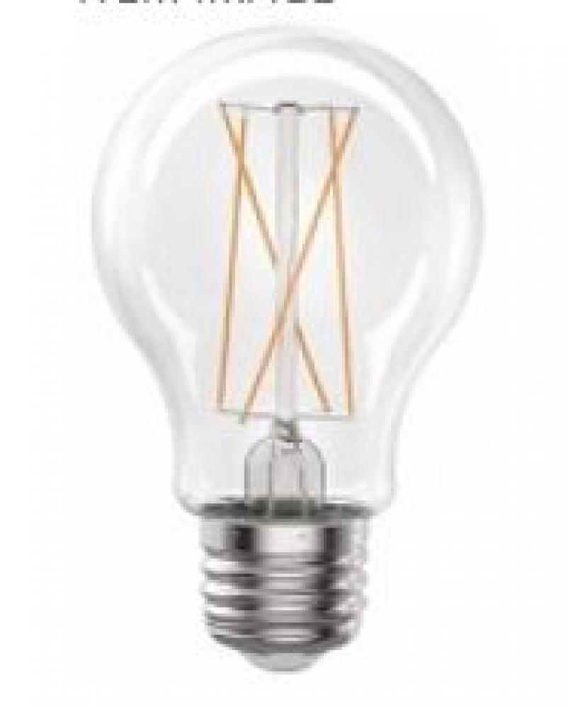 7W 120V E26 A19 800LM LED FILAMENT CLEAR BULB 3000K CRI80 DIMMABLE ENERGY-STAR