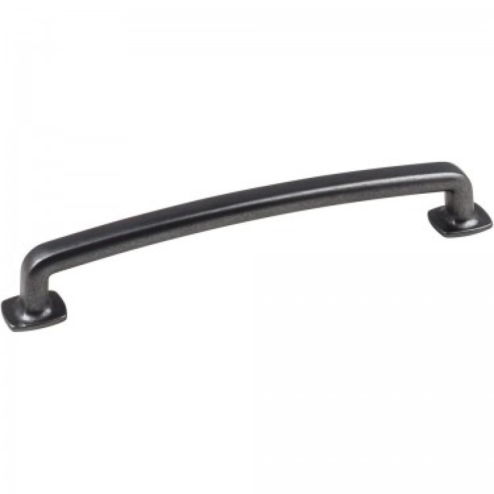 7-1/8" Overall Length Forged Look Flat Bottom Cabinet Pull. Holes are 160 mm center-to-center.