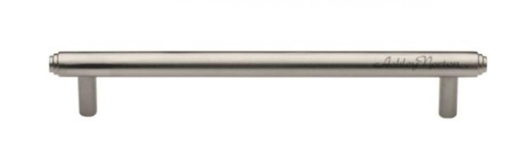 Solid Brass 6 Inch Center to Center Bar Cabinet Pull in Satin Nickel Finish