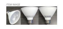Ellen Lighting and Hardware Items 12LED-PAR30-E26-30K - 12W 120V E26 PAR30 840 LUMENS CRI80 DIMMABLE 3000K LED BULB