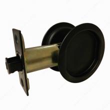 Ellen Lighting and Hardware Items 442224 - ROUND POCKET DOOR PASSAGE BLACK