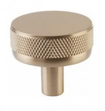 Ellen Lighting and Hardware Items 86655.CCKUS4.KNKUS4 - Select Conical Knurled Cabinet Knob 1-1/4 Inch Diameter Satin Brass