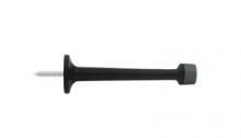 Ellen Lighting and Hardware Items 2231US19 - 4" DOOR STOP MATTE BLACK
