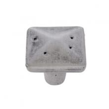 Ellen Lighting and Hardware Items 43113 - BEDROCK RUSTIC SQUARE KNOB NICKLE