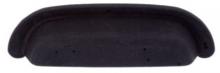 Ellen Lighting and Hardware Items 43814 - 128mm Bedrock Round Cup Pull BLK
