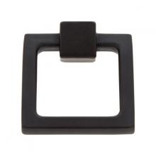 Ellen Lighting and Hardware Items 71914 - Sterling Collection Matte Black Finish Square Ring Pull, Composition Solid Brass