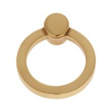 Ellen Lighting and Hardware Items 72004 - STERLING ROUND RING PULL SATIN BRASS
