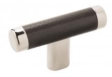 Ellen Lighting and Hardware Items BP36556PNBBR - Esquire Bar Knob POLISHED NICKEL/BLACK BRONZE