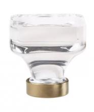 Ellen Lighting and Hardware Items BP36653CBBZ - Glacio 1-3/8 Inch Square Cabinet GLASS Knob