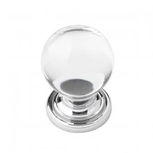Ellen Lighting and Hardware Items B076568-GLCH - Crystal 1 1/8" Knob Luster BK 