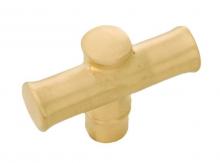 Ellen Lighting and Hardware Items B056655-04 - Belwith Keeler Junzi 1-15/16 Inch Solid Brass Asian Inspired Bamboo Cabinet Knob / Drawer Knob