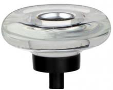 Ellen Lighting and Hardware Items BP36652CBBR - AMEROCK - 1-3/4" CLEAR/BLACK BRONZE GLACIO KNOB