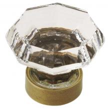 Ellen Lighting and Hardware Items BP55268CGB - Luminous - 1 5/16" Diameter Glass Knob in Gilded Bronze with Glass