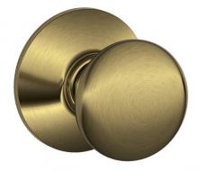 Ellen Lighting and Hardware Items F10PLY609 - Plymouth Passage Door Knob Set IN ANTIQUE BRASS
