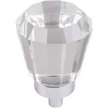 Ellen Lighting and Hardware Items G150L-PC - HARLOWE FACETED KNOB LRG PC