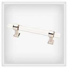 Ellen Lighting and Hardware Items P37296C-PN-CP - Acrylic 3-3/4" (96mm) Cabinet Bar Pull