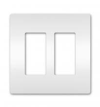 Ellen Lighting and Hardware Items RWP262W - 2 GANG WALL PLATE WHITE