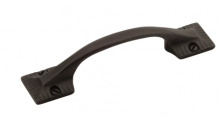 Ellen Lighting and Hardware Items B056555-BI - Vintage 1900 3" Center to Center Solid Brass Thick Arch Bow Cabinet Handle / Drawer Pull