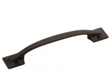 Ellen Lighting and Hardware Items B056649-BI - Vintage 1900 5-1/16" Center to Center Solid Brass Thick Arch Bow Surface Mount Cabinet Handle