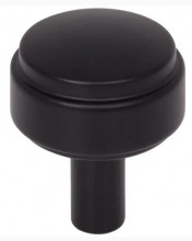 Ellen Lighting and Hardware Items 885MB - 1-1/8" Diameter Matte Black Hayworth Cabinet Knob