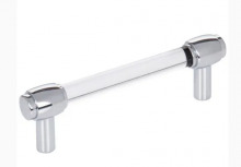 Ellen Lighting and Hardware Items 775-96PC - 96 mm Center-to-Center Polished Chrome Carmen Cabinet Bar Pull