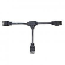 Ellen Lighting and Hardware Items V4-CON-T-IWR-BLK  - CON-T Splitting Connector - In-Wall Rated 18AWG CL3P wire, Black 