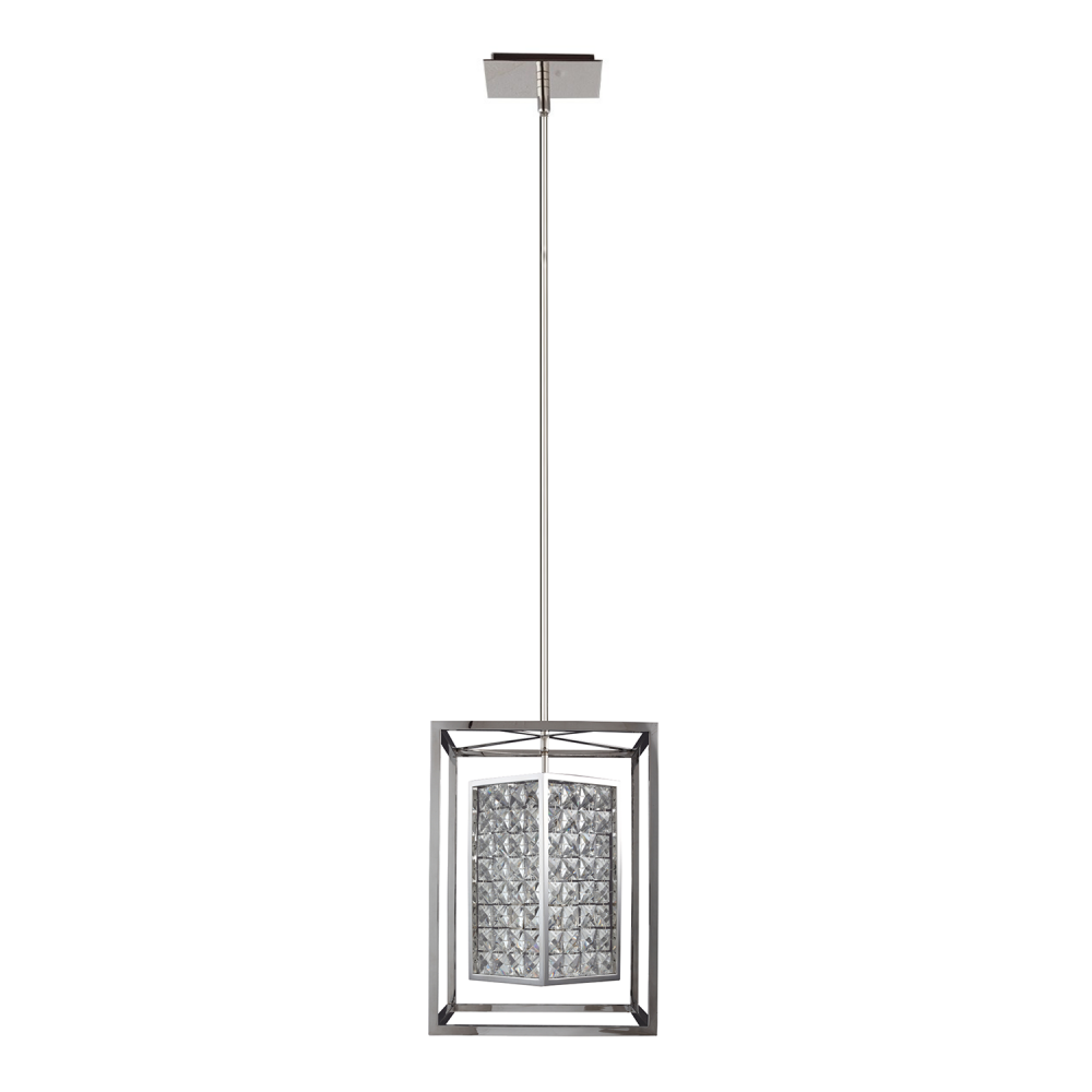Struttura Geometric Crystal Mini-Pendant in Stainless Steel