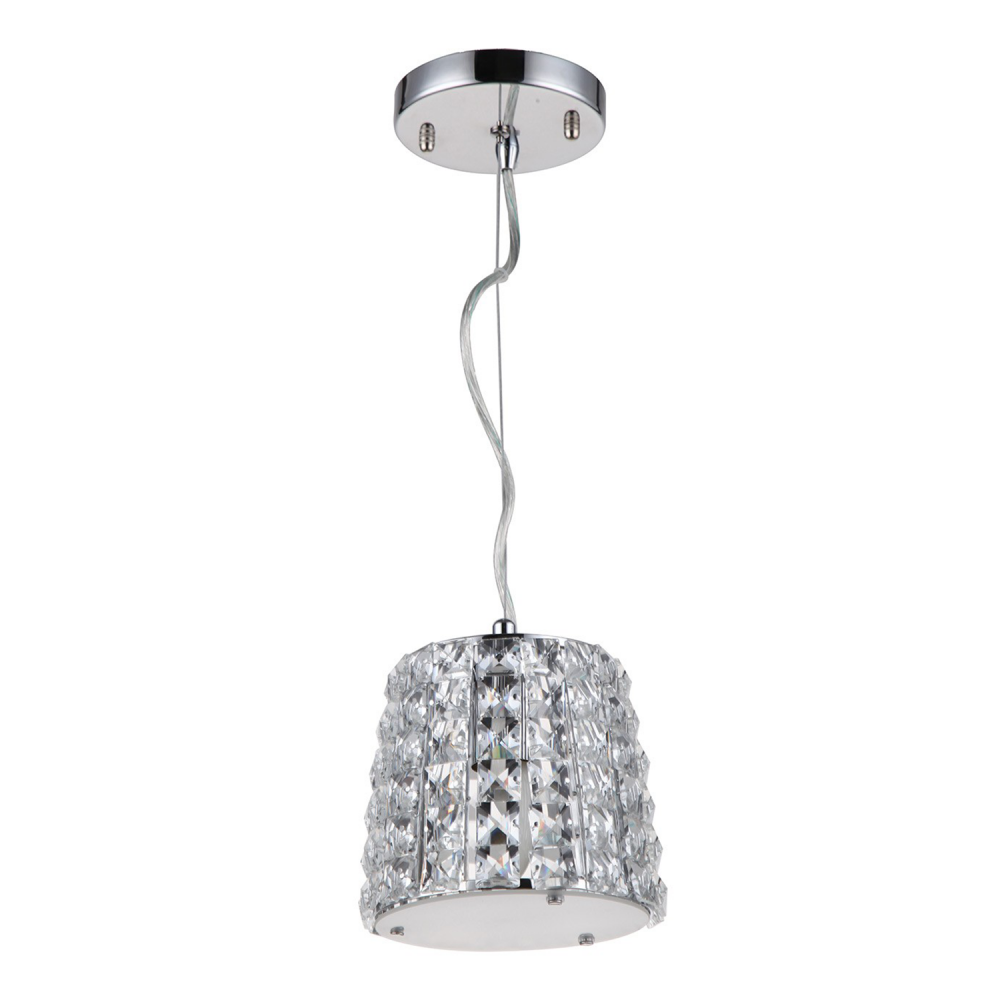 Ryder Crystal Mini-Pendant in Polished Chrome