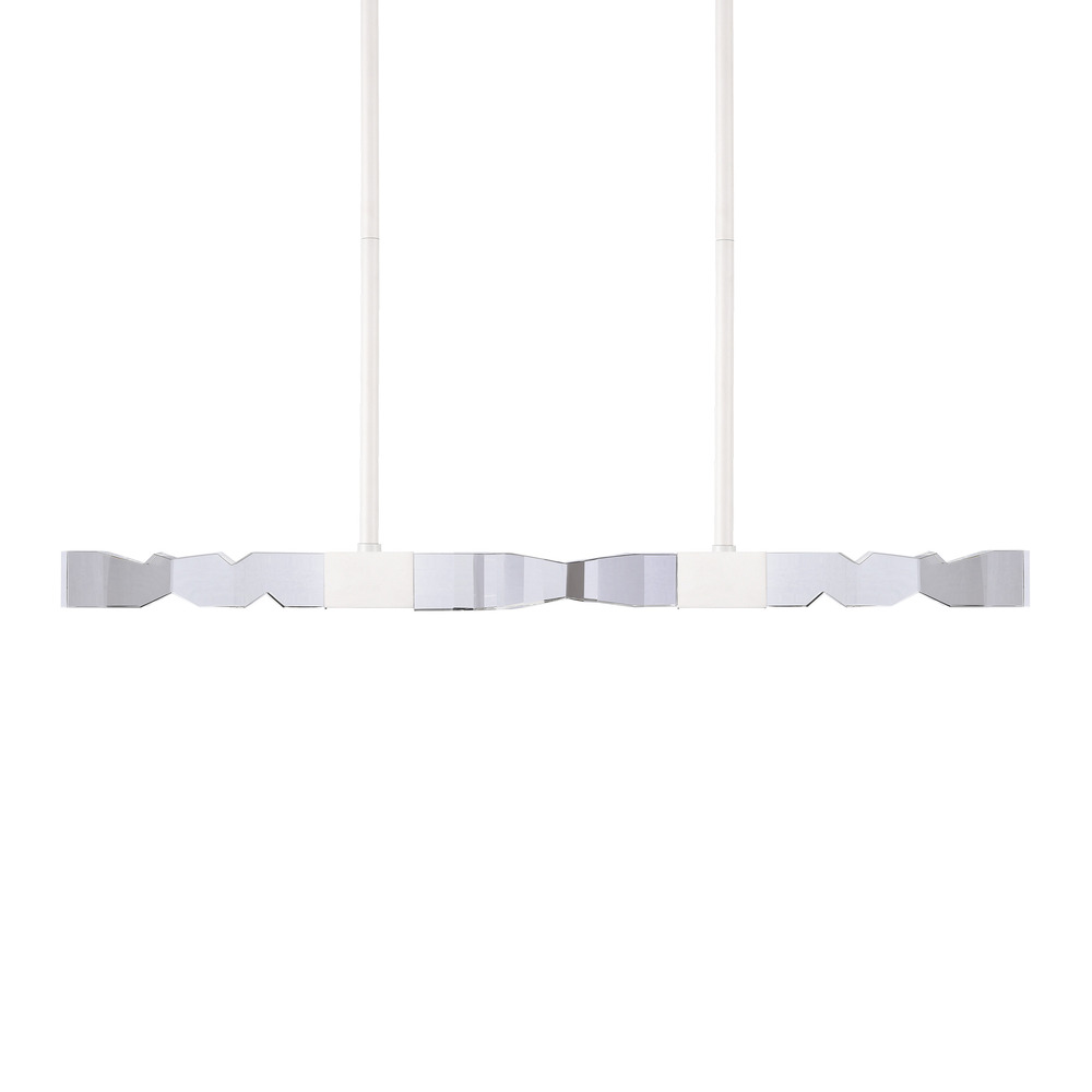 Mamadim 49&#34; LED 4-Light, 2&#34;x2&#34; Crystal Linear in Matte White