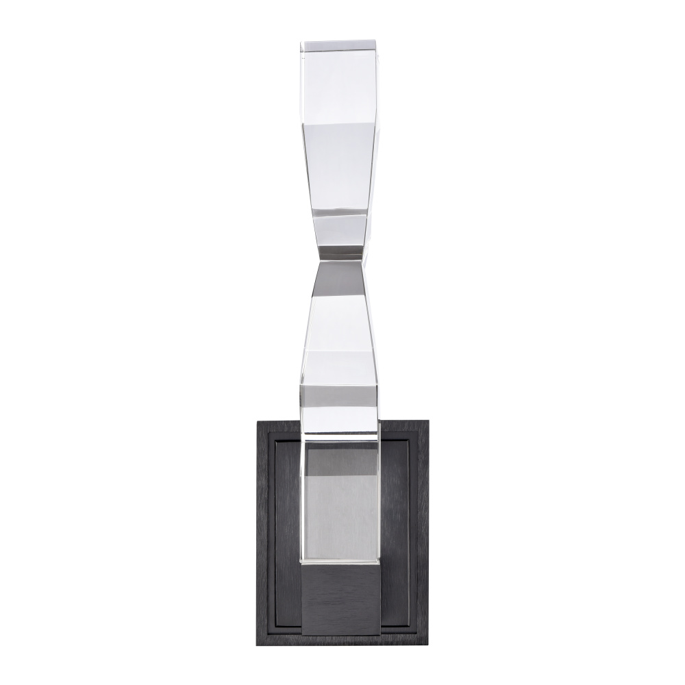 Mamadim LED 2&#34;x2&#34; Single Crystal Wall Sconce in Satin Black
