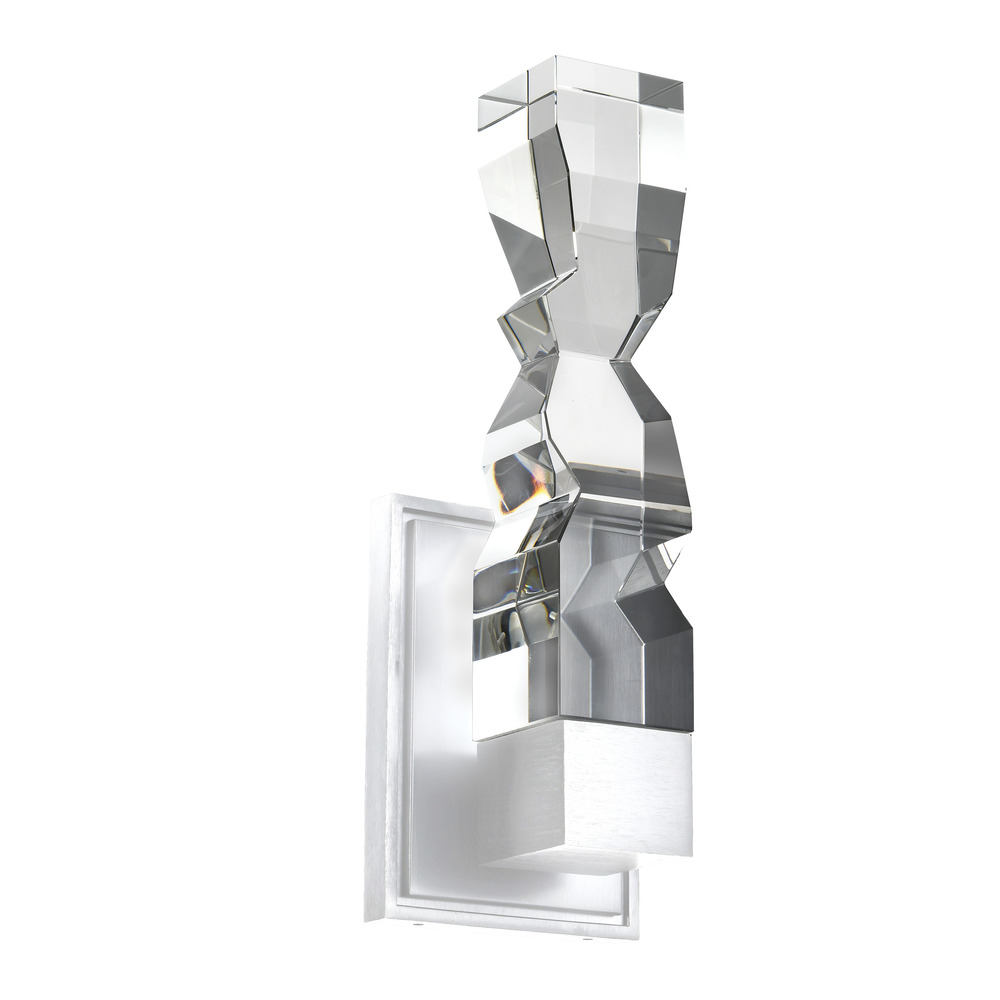 Mamadim LED 3&#34;x3&#34; Single Crystal Wall Sconce in Matte White