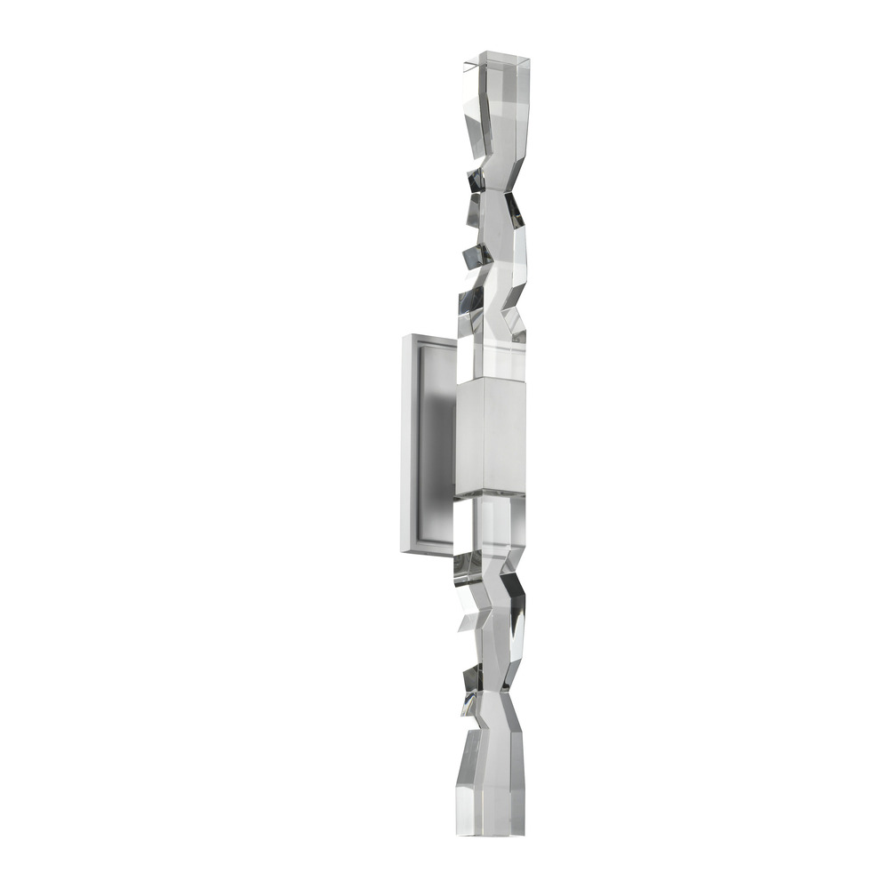 Mamadim LED 2&#34;x2&#34; Single Crystal Duo Wall Sconce in Matte White