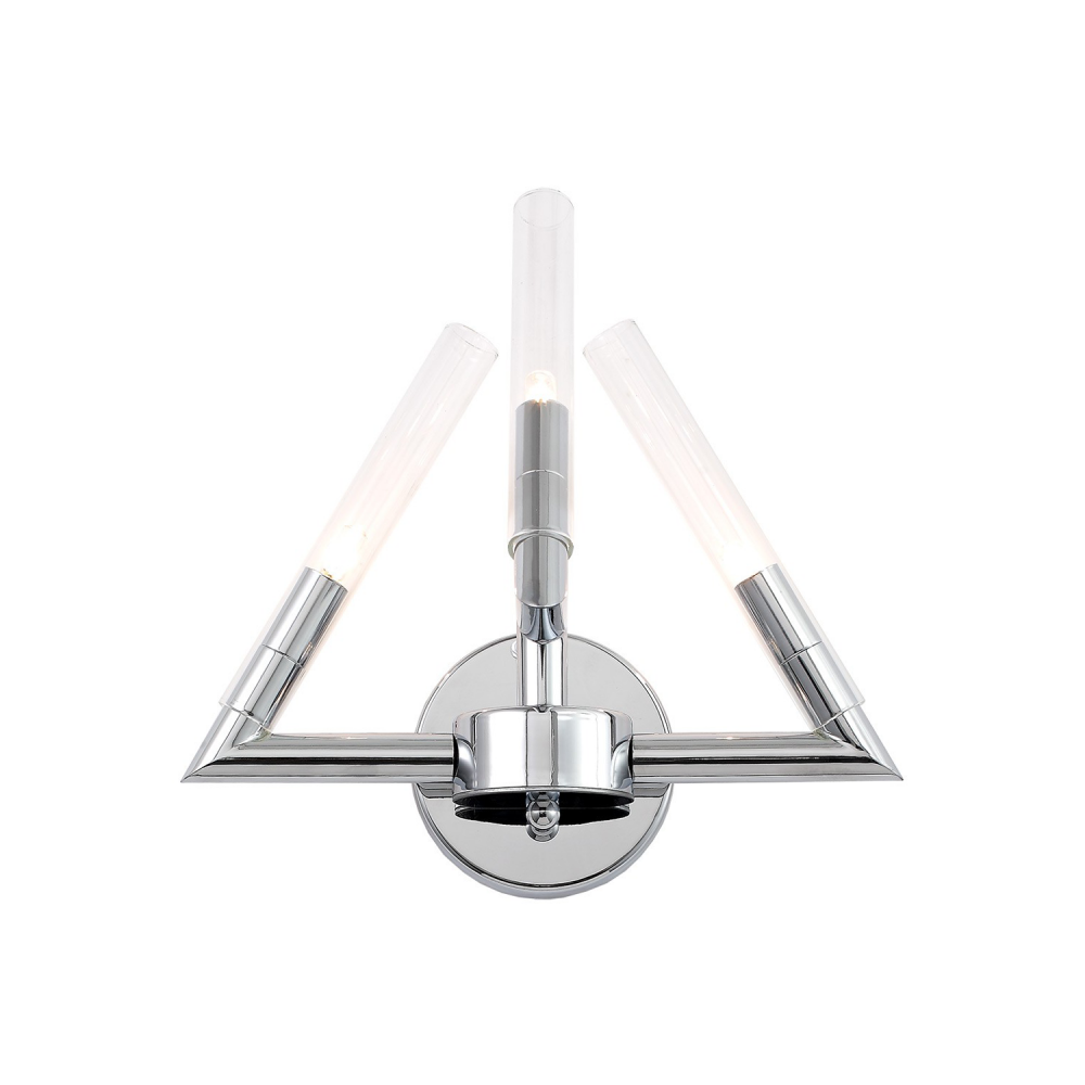 Matrix 13&#34; 3-Light, Wall Sconce in Polished Chrome