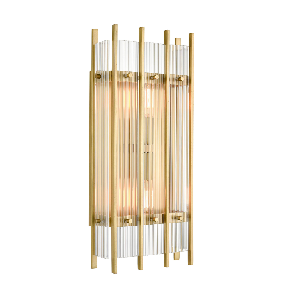 Allure 18&#34; 2-Light, Fluted Glass Vertical Wall Sconce