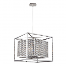 ZEEV Lighting CD10070-6-SS - Struttura 20" 6-Light Geometric Crystal Chandelier in Stainless Steel