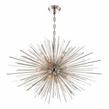 ZEEV Lighting CD10157-12-PN - Burst 35" 12-Light, Sputnik in Polished Nickel