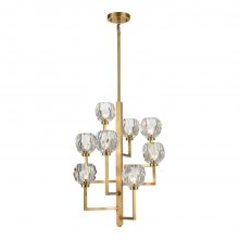 ZEEV Lighting CD10305-8-AGB - Parisian 20" 8-Light, 8-Tier Crystal Chandelier in Aged Brass