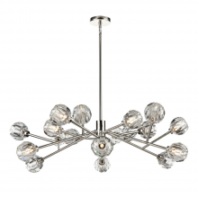 ZEEV Lighting CD10308-18-PN - Parisian 48" 18-Light, Crystal Sputnik in Polished Nickel