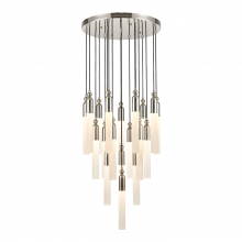 ZEEV Lighting CD10321-19-PN - Fusion 25" 19-Light Vertical Multi-Pendant in Polished Nickel