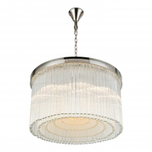 ZEEV Lighting CD10327-15-PN - Lumineer 30" 15-Light, Round Crystal Chandelier in Polished Nickel