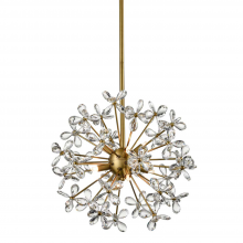 ZEEV Lighting CD10337-12-AGB - Adelle 12-Light, 24" Crystal Sputnik in Aged Brass