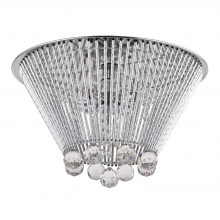 ZEEV Lighting FM60028-4-CH - Dallas 17" 4-Light, Elegant Crystal Flush Mount in Polished Chrome