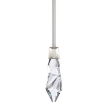 ZEEV Lighting MP11403-LED-PN - Angelus LED 1-Light, Crystal Mini-Pendant in Polished Nickel