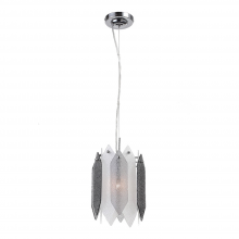 ZEEV Lighting MP40026-1-CH-SMF - Stratus Smoked Glass Mini-Pendant in Polished Chrome
