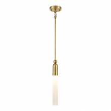 ZEEV Lighting MP40037-1-AGB - Fusion Vertical Mini-Pendant in Aged Brass
