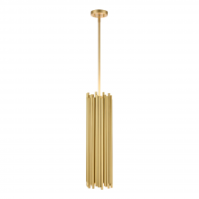 ZEEV Lighting MP40041-2-AGB - Cathedral 8" 2-Light, Solid Brass Pendant in Aged Brass