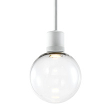 ZEEV Lighting P11702-LED-MW-G11 - Zigrina Globe Glass LED Pendant with Knurl Ring Matte White