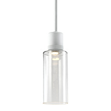 ZEEV Lighting P11702-LED-MW-G14 - Zigrina 12" Glass Drum LED Pendant with Knurl Ring Matte White