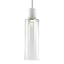 ZEEV Lighting P11702-LED-MW-G15 - Zigrina 18" Glass Drum LED Pendant with Knurl Ring Matte White