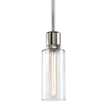 ZEEV Lighting P11707-E26-PN-G14 - Zigrina 12" Glass Drum E26 Pendant with Knurled Ring Polished Nickel